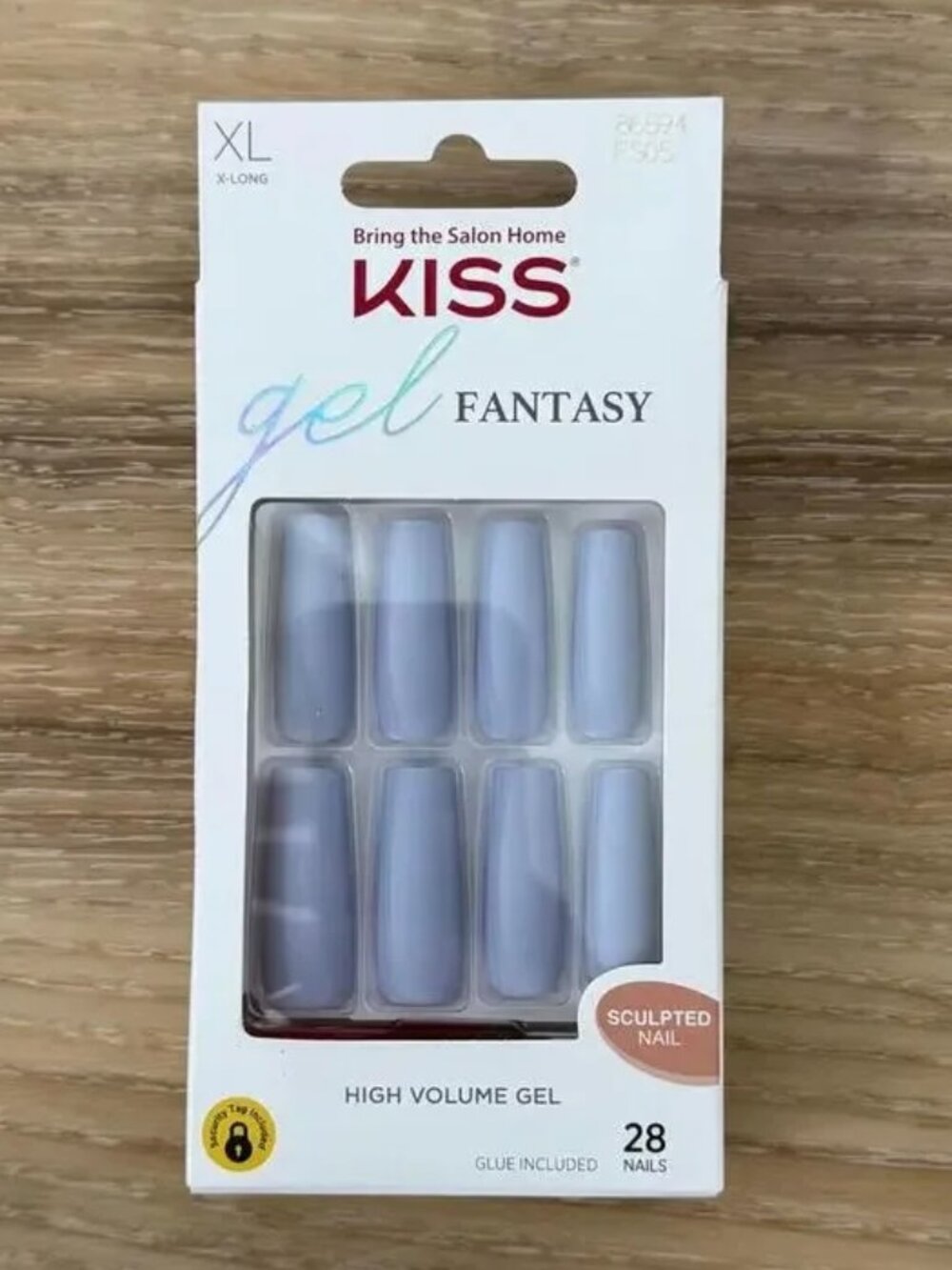 KISS Gel Fantasy High Volume Sculpted Nails XL Matte Blue Gray